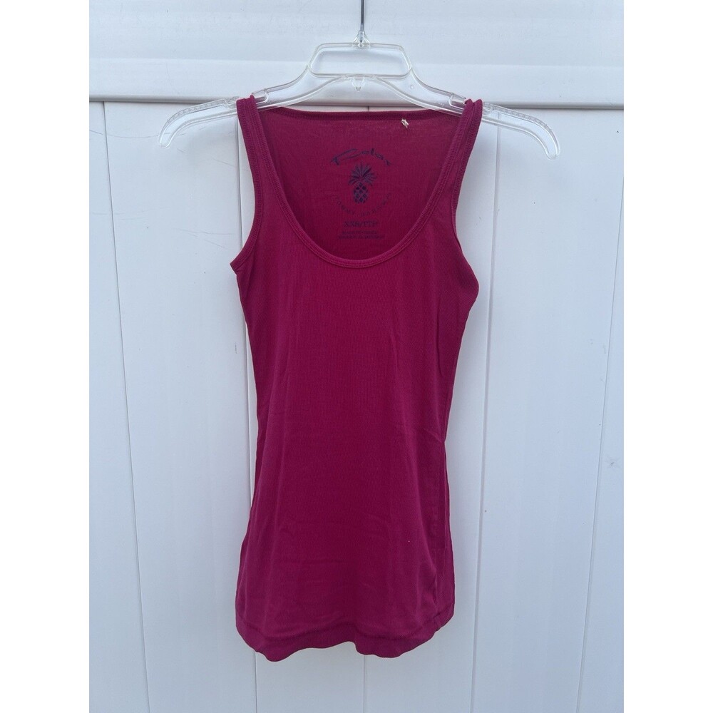 Tommy Bahama Relax Sleeveless Ribbed Tank XXS Pink
